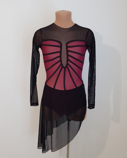 Brianna Leotard - Red/Black